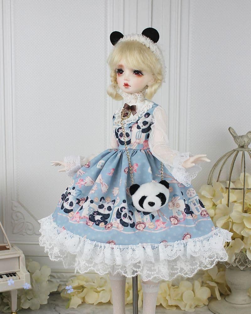 E15 bjd 1/3ドール 衣装　復古　ワンピース 球体関節人形 ハンドメ