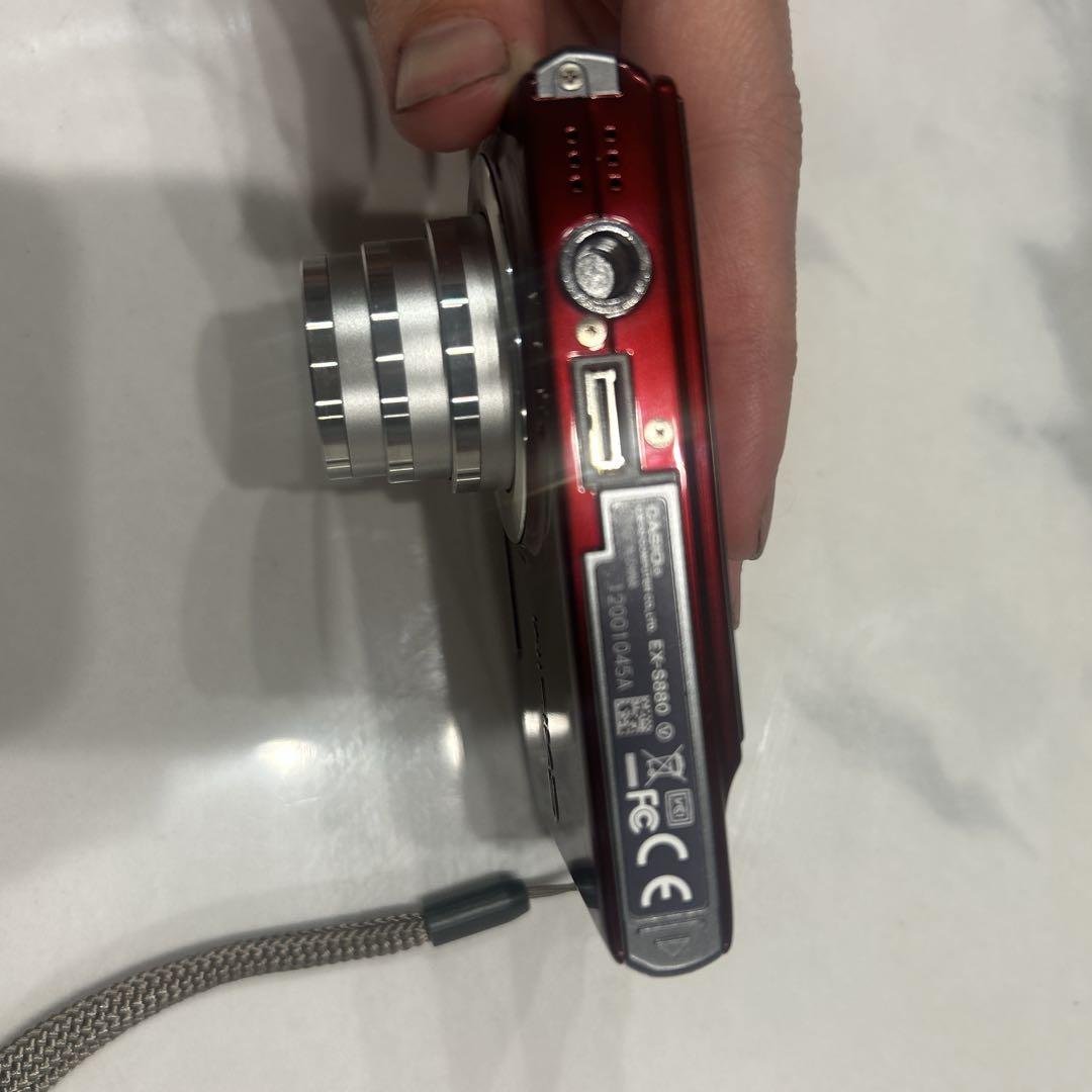 CASIO EXILIM EX-S880 レッド 動作品 バッテリー付属
