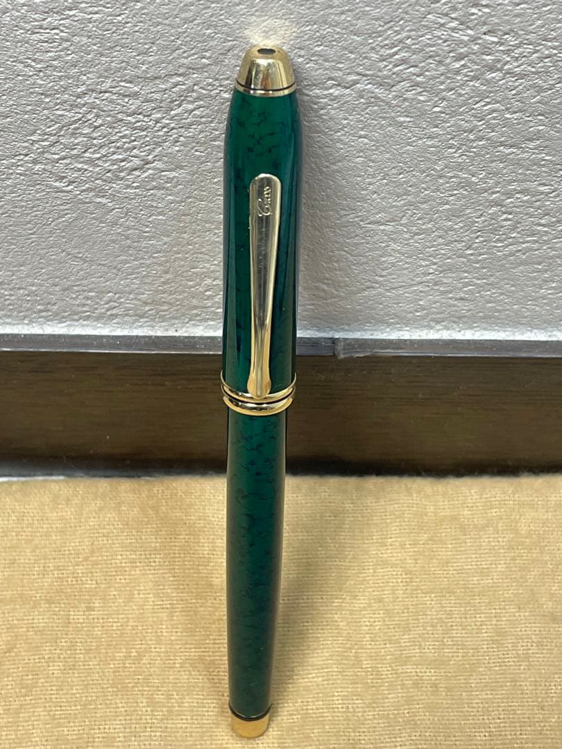 美品クロス　K14金　万年筆 タウンゼント マーブルF14K-585CROSS