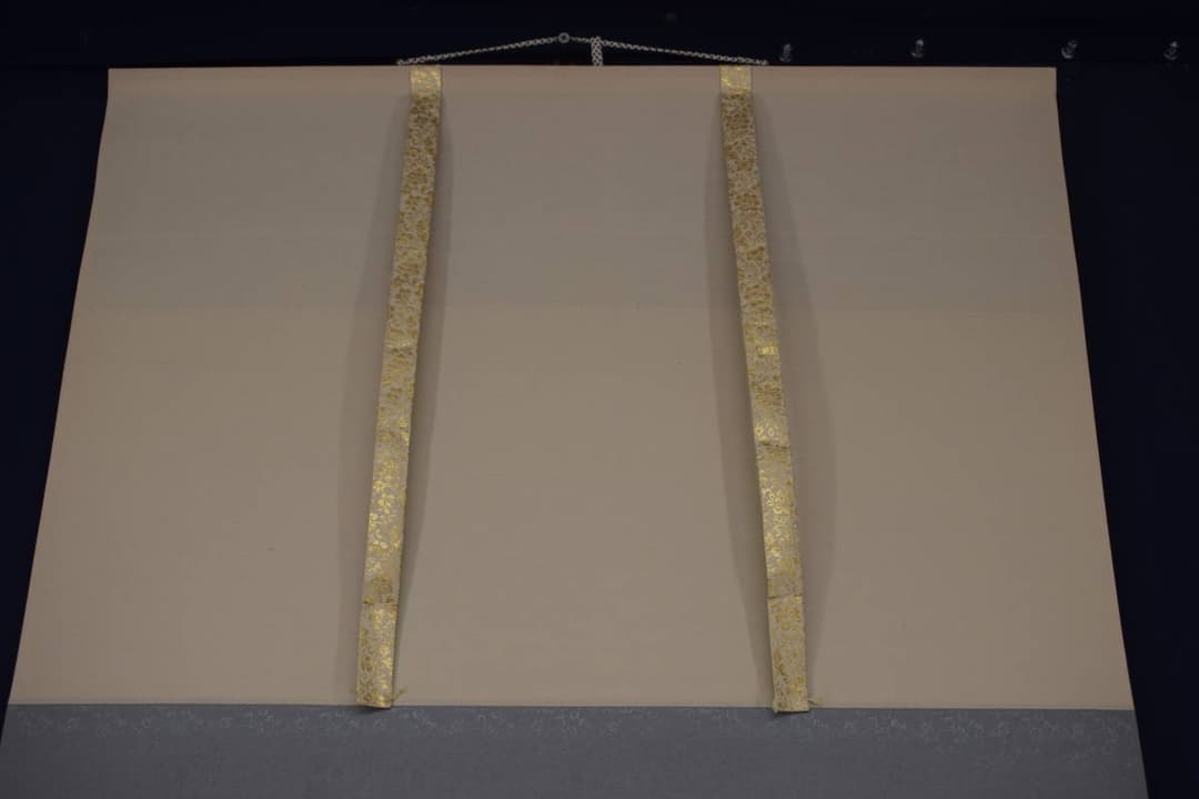 【複製】川合玉堂/清流釣魚/釣人図/横物/工芸品/掛軸☆宝船☆Y-451　JM