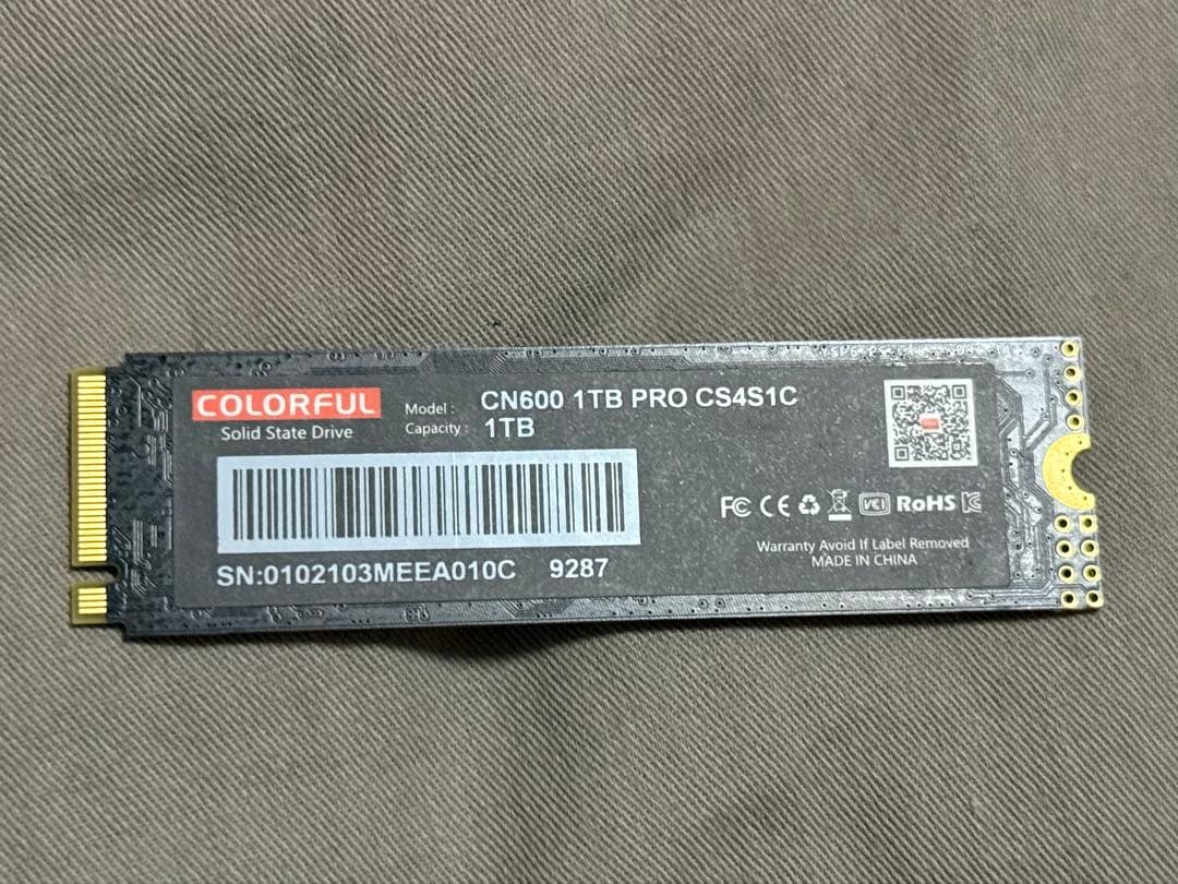 内蔵型SSD COLORFUL CN600 PRO 1TB NVMe M.2 SSD