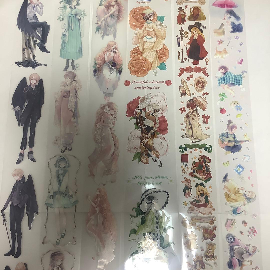 中古海外マステ　人物マステ　まとめ売り　PET ⑤