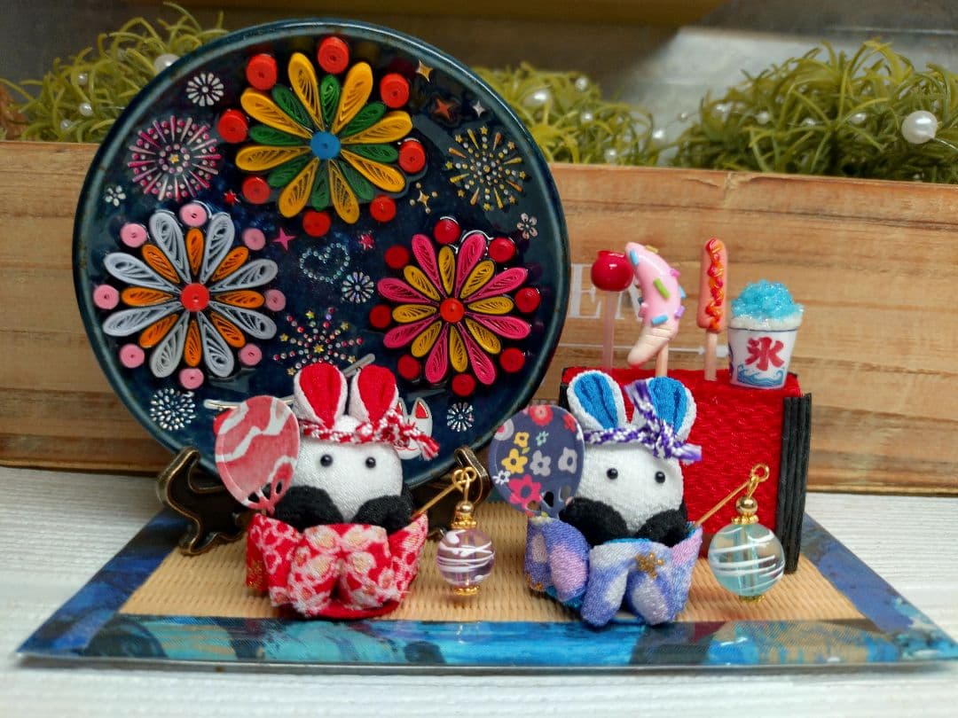 ♥C♡屋台付き夏飾り*お祭り*花火セット**☆♡夏飾り*他、色々夏*秋飾り*♡♥