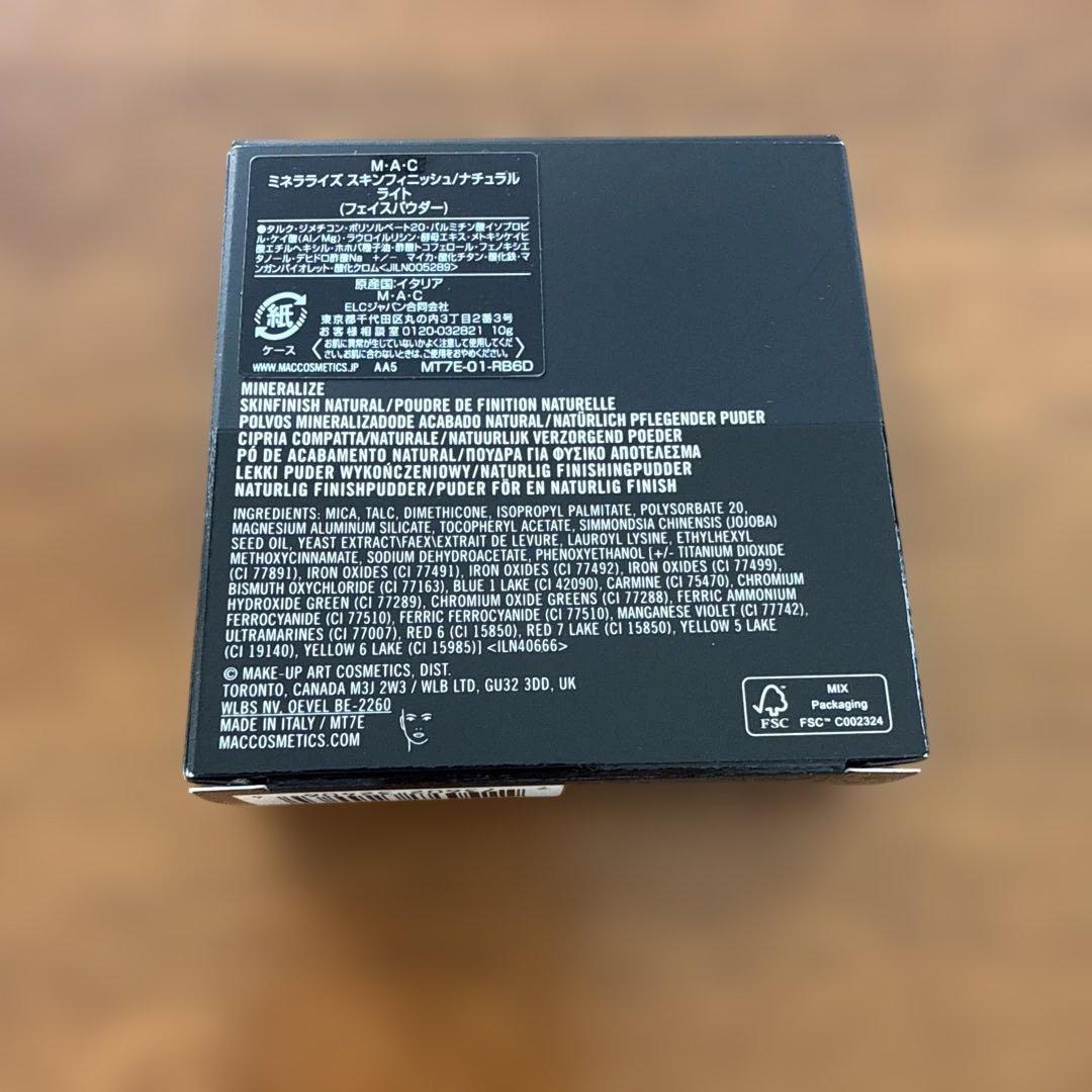新品 MACミネラライズスキンフィニッシュ ナチュラル ライト フェイスパウダー