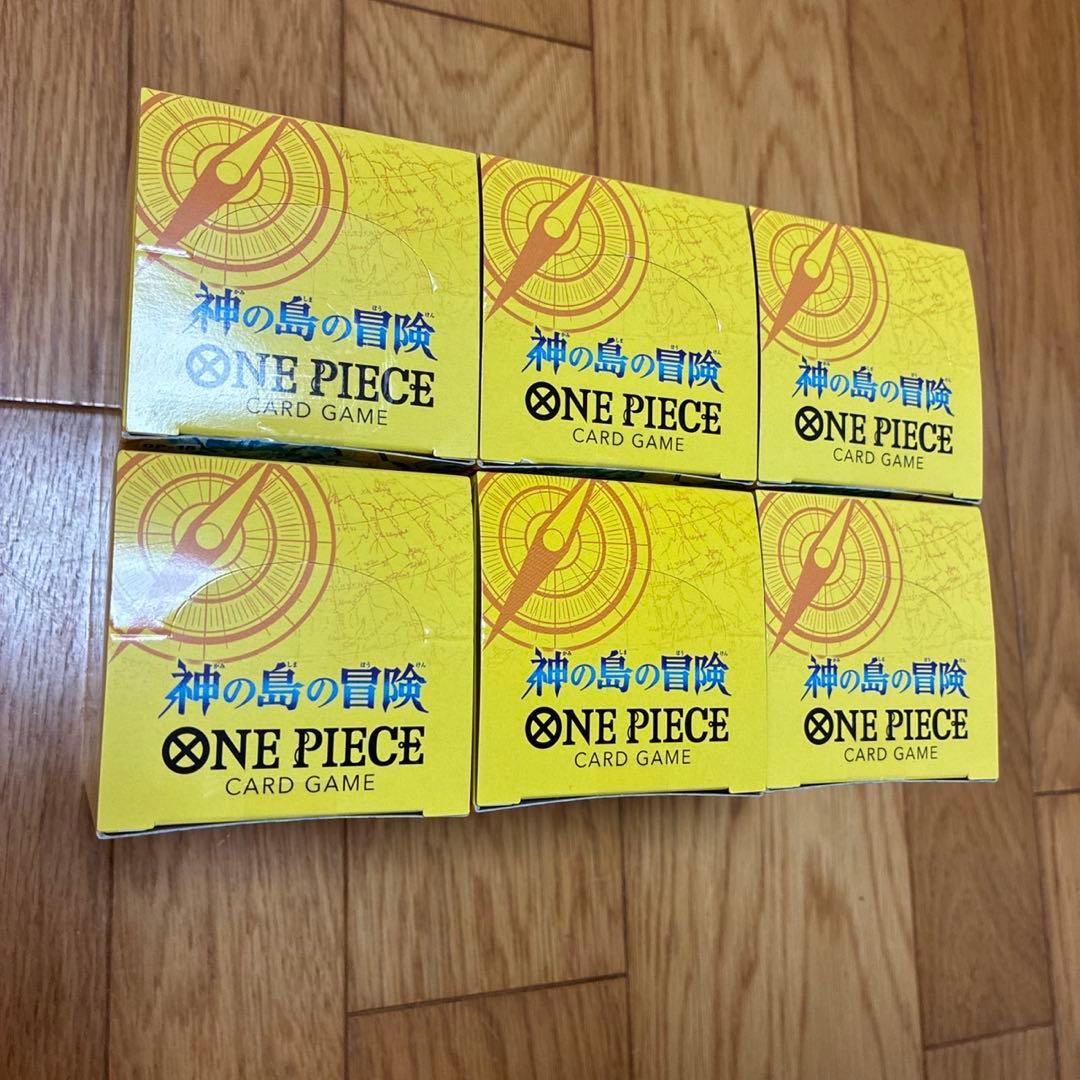 ワンピースカード　神の島の冒険　6box 新品　テープ付き