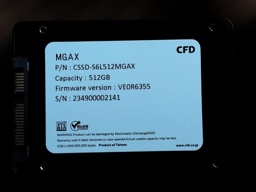 CFD SSD　CSSD-S6L512MGAX 512GB