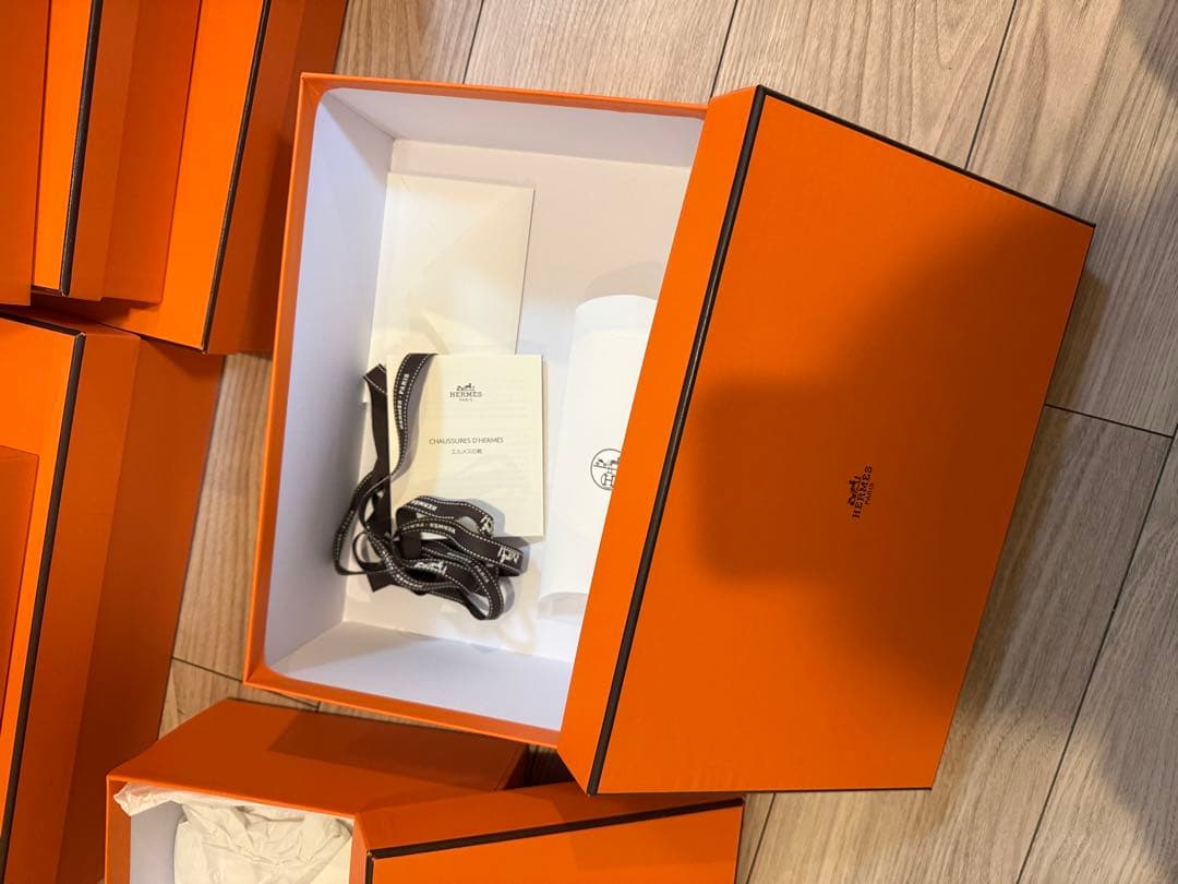HERMES エルメス　箱　オレンジボックス　靴箱7点セット