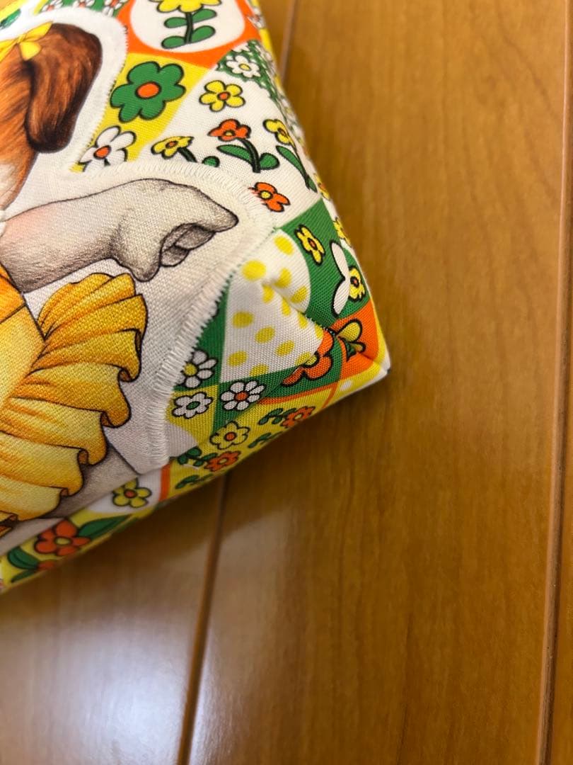 ハンドメイド　コヤンイサムチョン　マチ付きポーチ