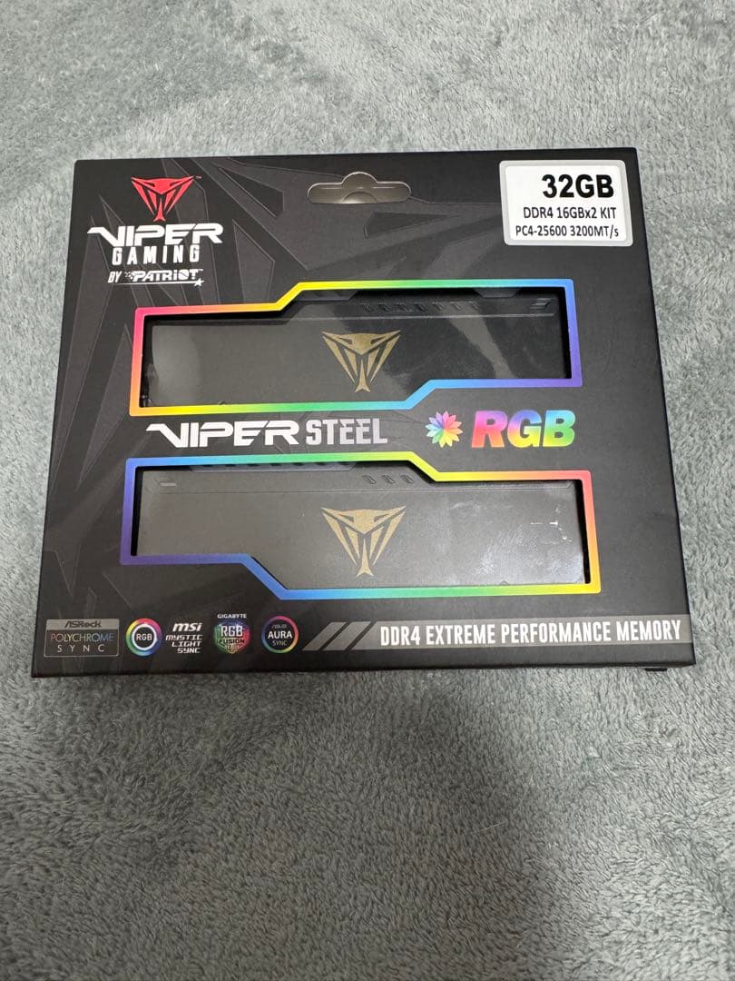 32GB】Patriot Memory Viper Steel RGB DDR4