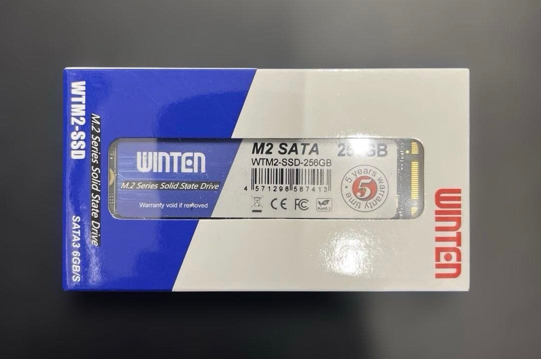 内蔵型SSD WINTEN SSD M.2 SATA 256GB WTM2-SSD-256GB