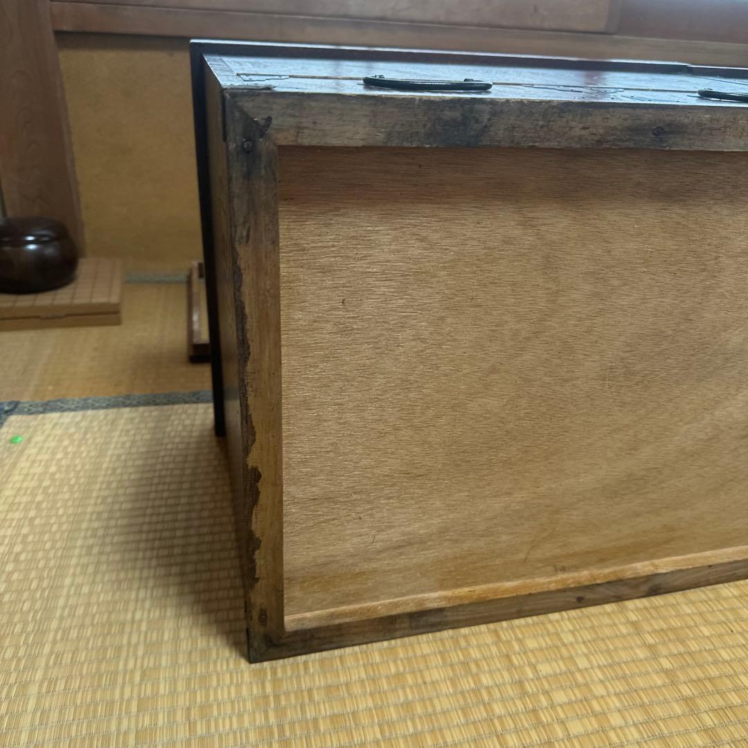 木製長火鉢 蓋付き 収納付き