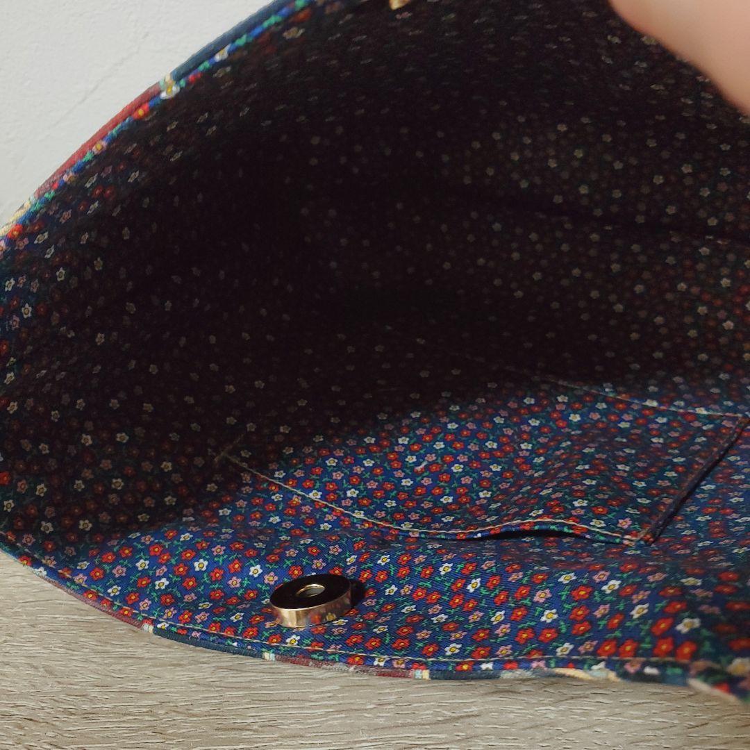 ハンドメイド ショルダーバッグ 22fabric Toyナイトボックス ネイビー