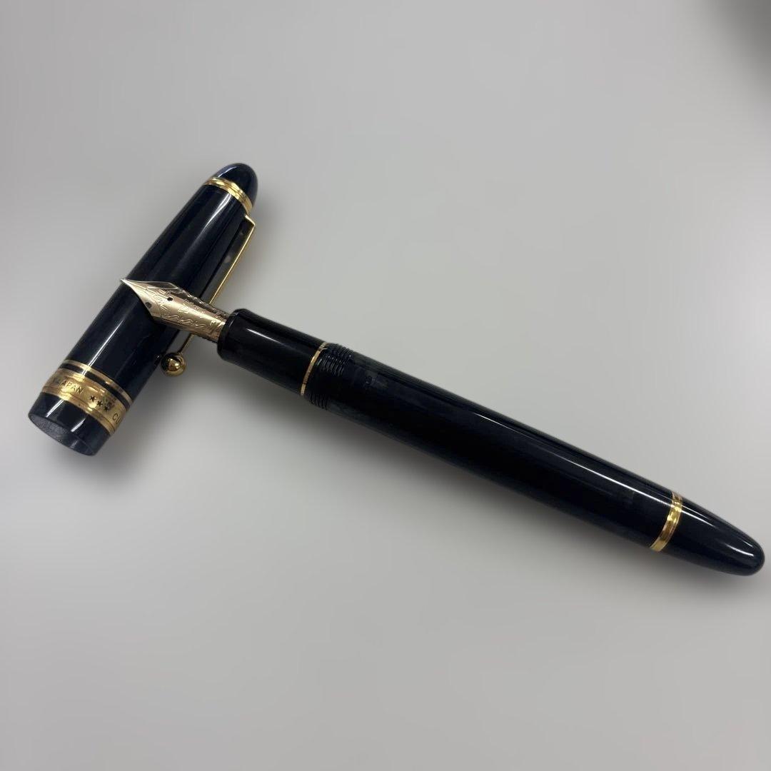 PILOT パイロット 万年筆 カスタム823 透明ブラック 14K刻印あり