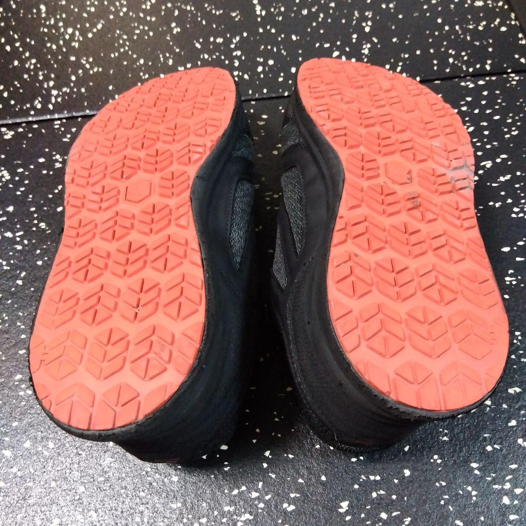 MIZUNO BOAシステム 安全靴　黒赤