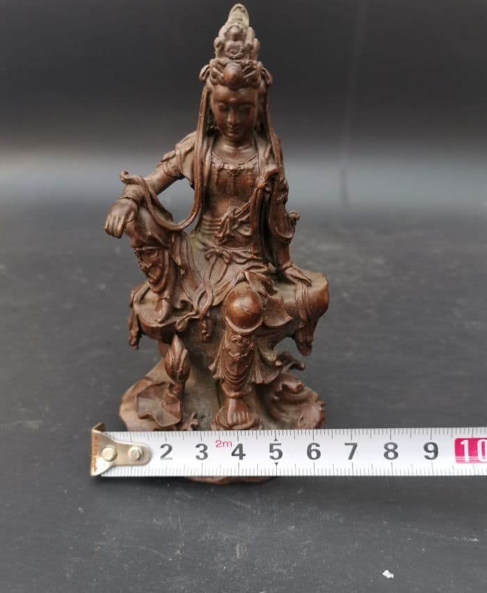 仏教美術 中国 仏像 自在観音 小仏像 銅製 銅器
