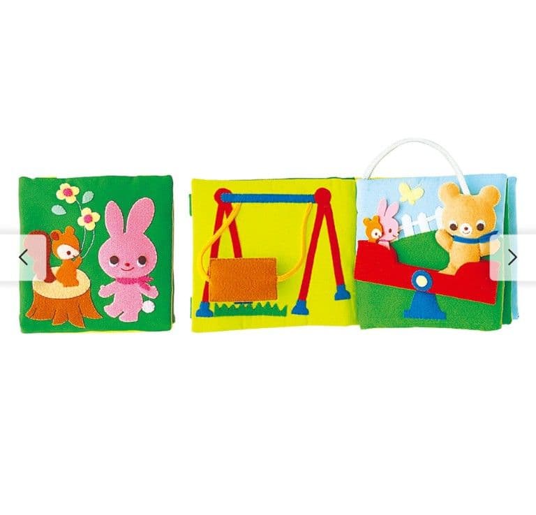 フェリシモ　ママおしえて　レトロでかわいい　仕かけ布絵本の会　４セット