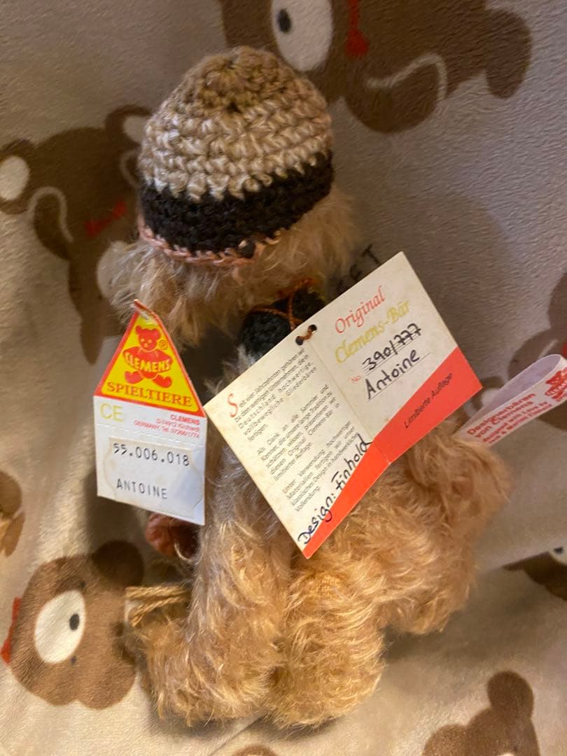 ハンドメイド　テディベア　海外作家