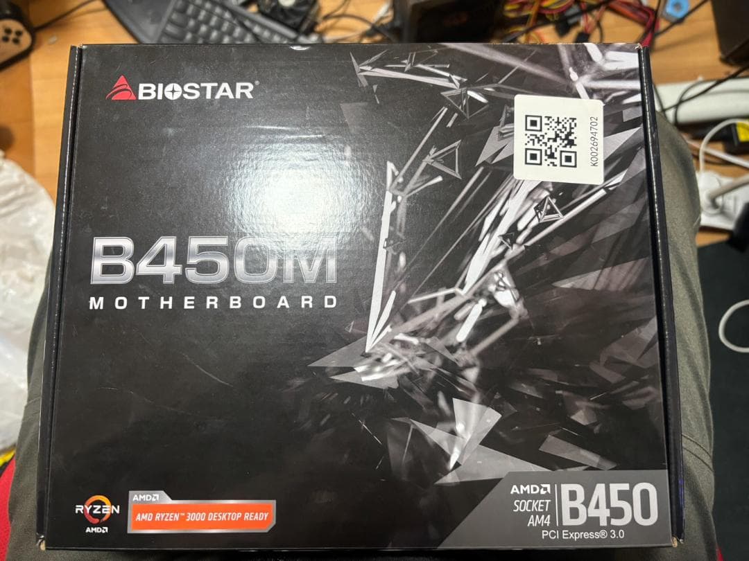 マザーボード biostar B450MHP+Ryzen5 4500