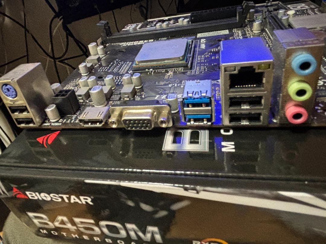 マザーボード biostar B450MHP+Ryzen5 4500