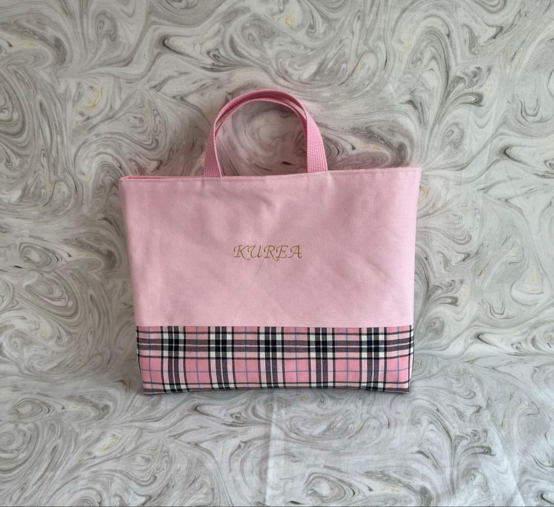 オーダー商品☆イニシャル　お名前刺繍入り　入学、入園セット