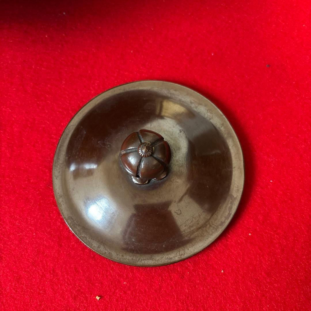 茶道具 釜 茶釜 唐銅 鬼面風炉 丸釜　箱付き