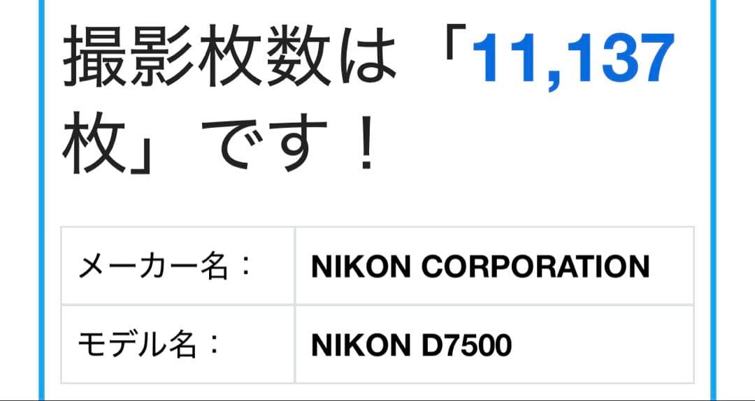 Nikon D7500 レンズ18-300 セット