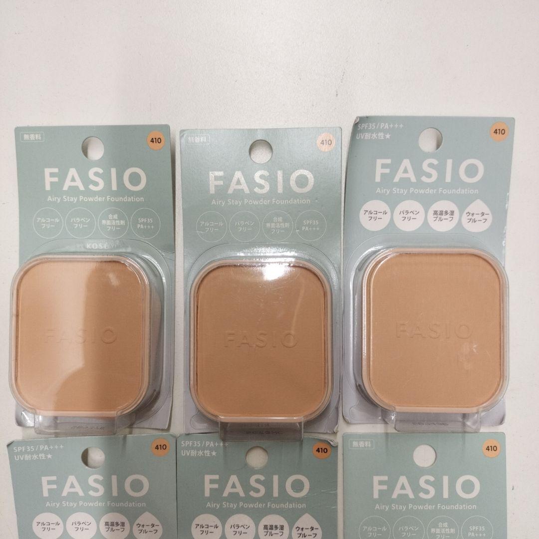 6個セット ファシオ エアリーステイ パウダー 410 オークル 10g