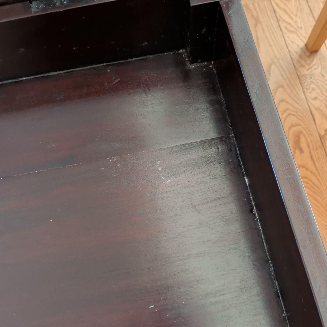 お値下げ　アジアン家具　サイドテーブル　ガラス天板