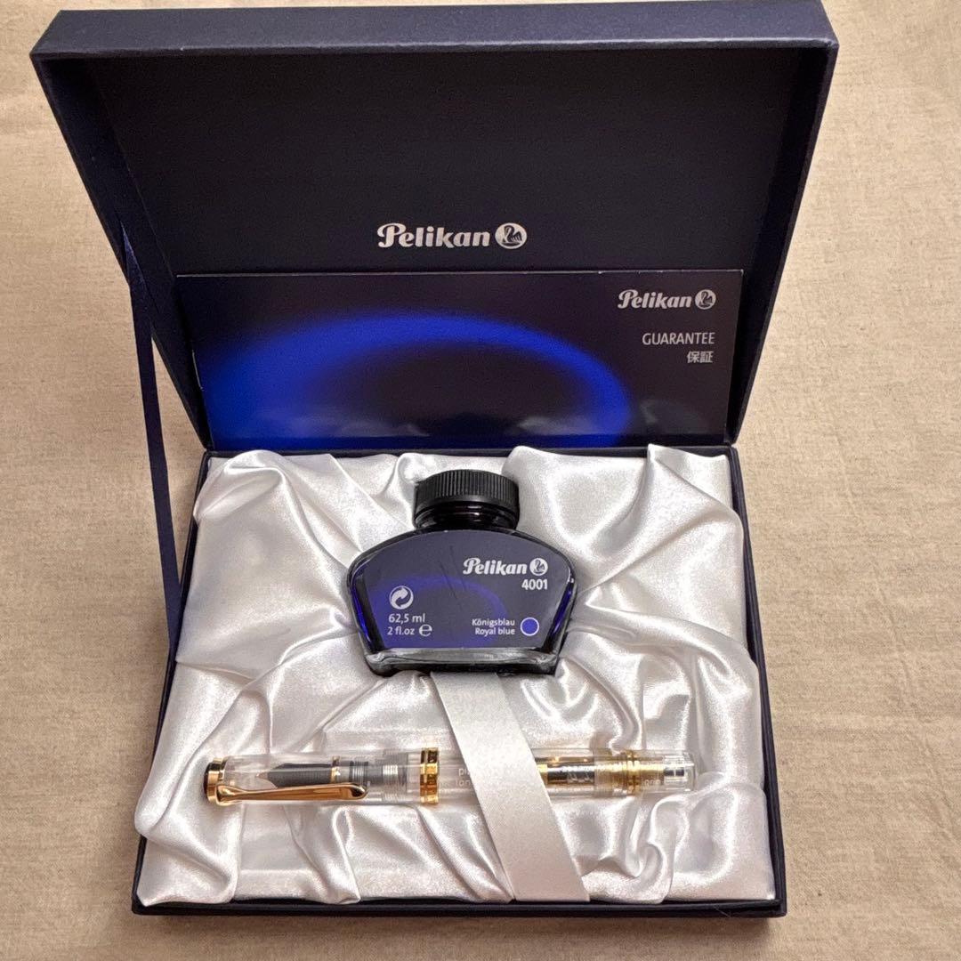 PelikanスーベレーンM800デモンストレーター万年筆刻印有18C-750M