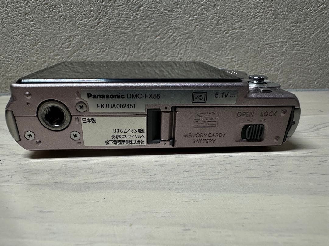 【美品】Panasonic LUMIX DMC-FX55 ピンク　デジタルカメラ