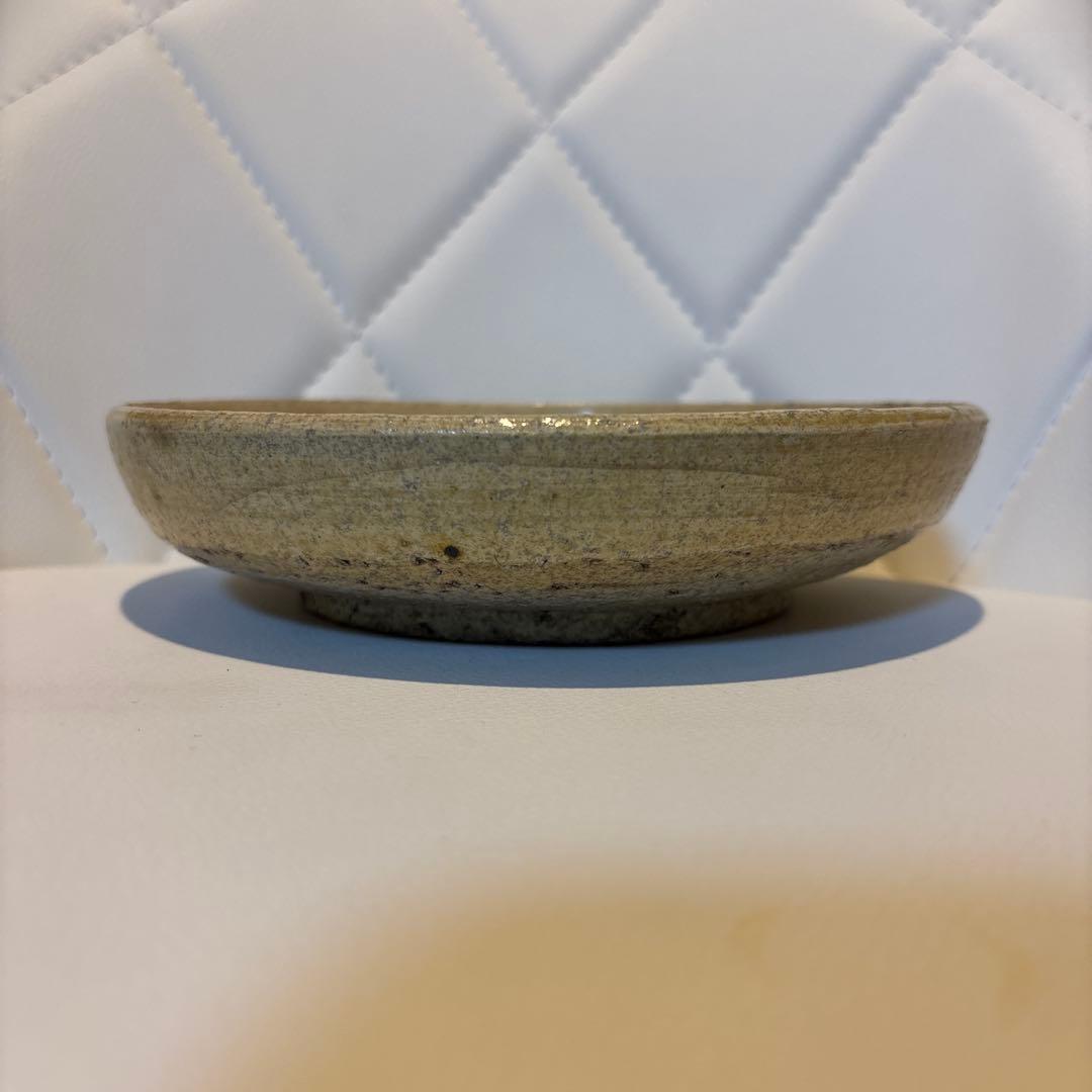 【北大路魯山人】 黄瀬戸大皿 径約20cm 時代陶芸 古美術