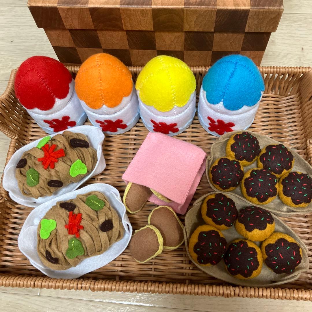 フェルトままごと　お祭りフードセット
