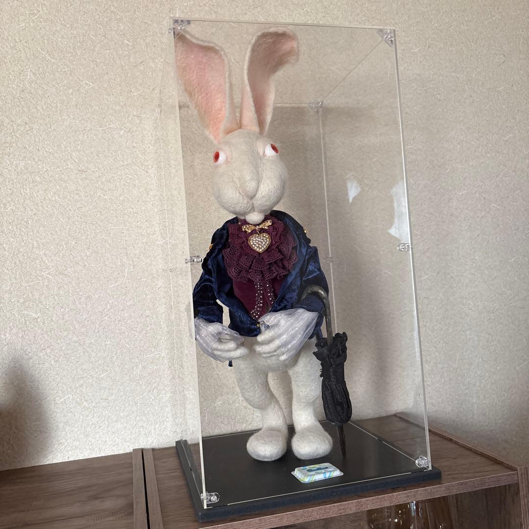 野ウサギ。ドライフェルト。手作り 50sm