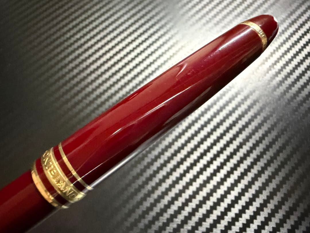 未使用に近い モンブラン 144 ボルドー 全金 EF エボナイト芯 万年筆