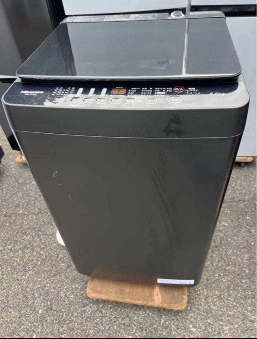 【高年式】2021年式 5.5kg ハイセンス 洗濯機 HW-G55EK