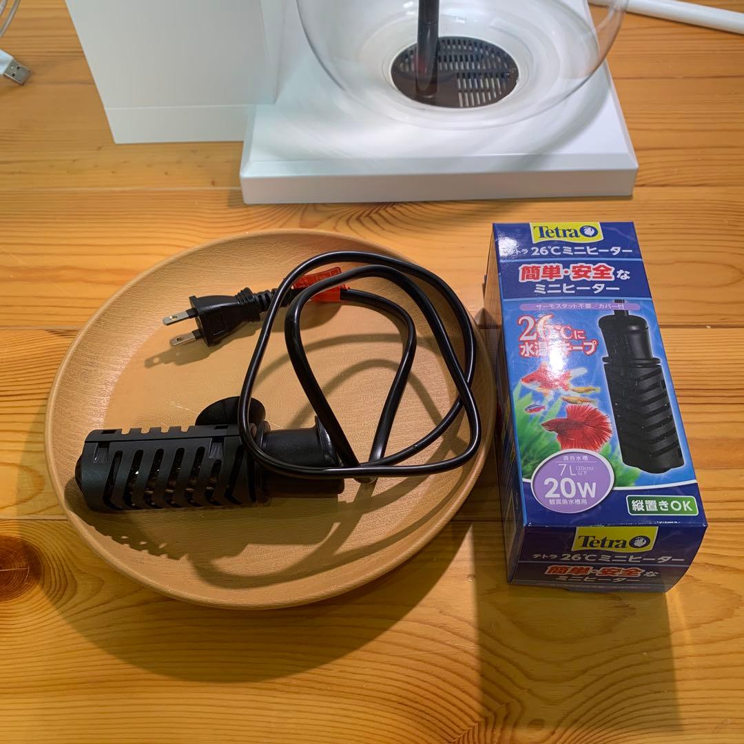 たかペルコGEX おまけテトラミニヒーター26℃ グラストップラウンド付き