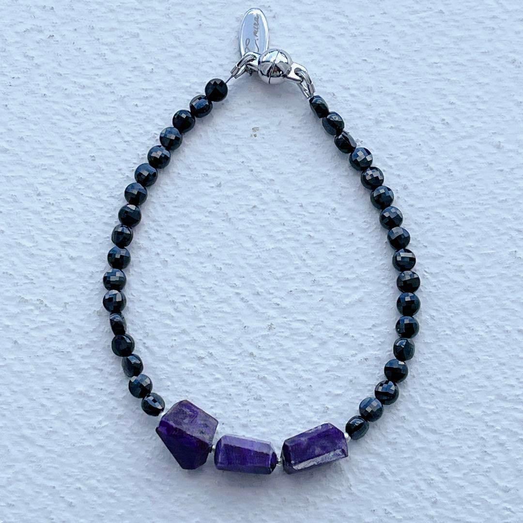 【ハンドメイド】スギライト ブレスレット 天然石 ハンドメイド