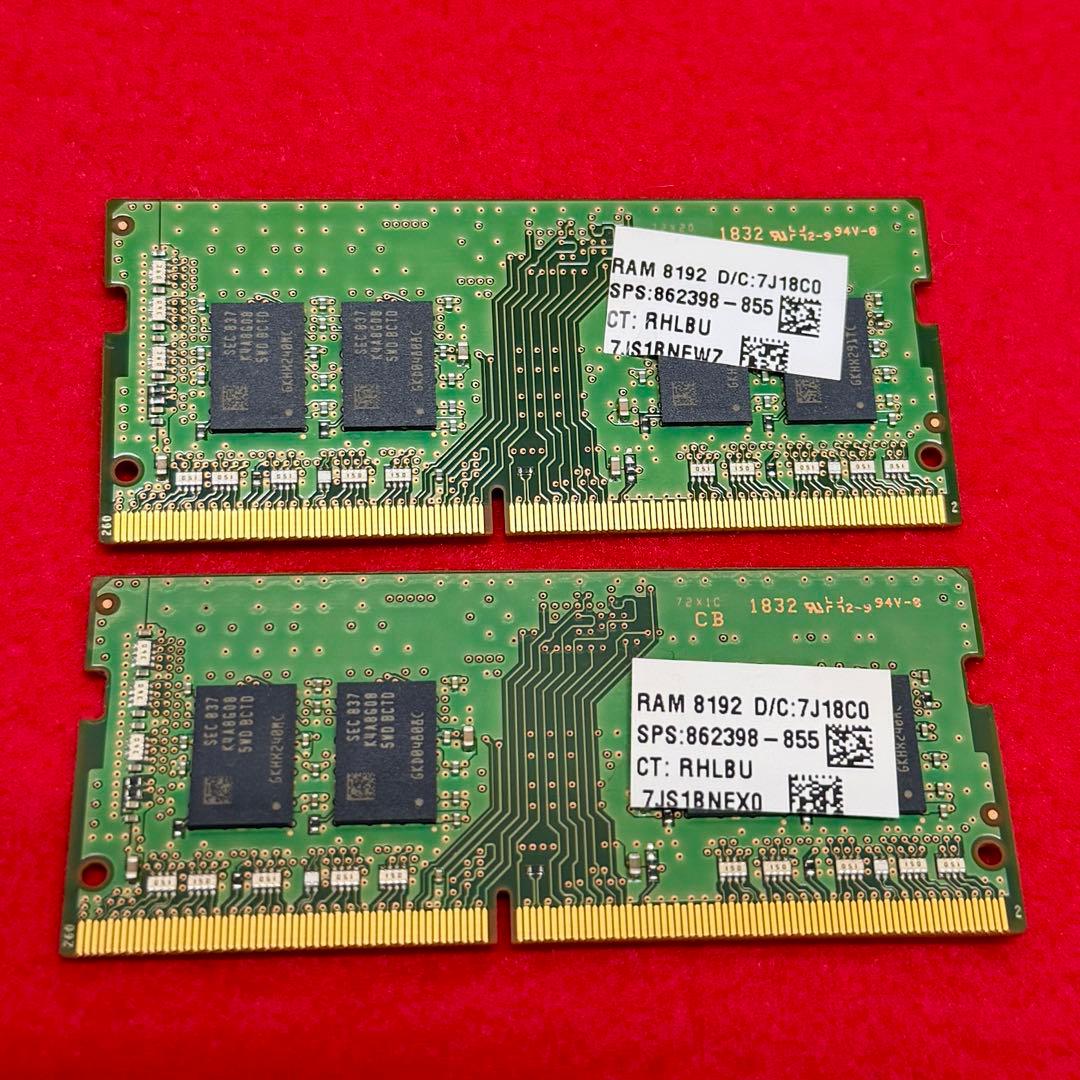 16GB Samsung 8GB×2 DDR4 M471A1K43CB1-V20