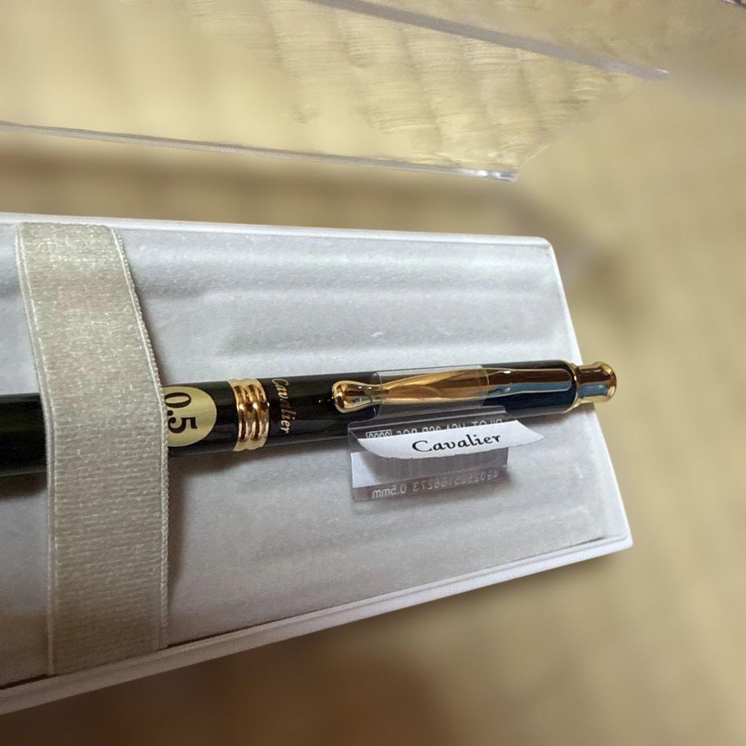 生産終了　パイロット シャープペンシル カヴァリエ マーブル　グリーン