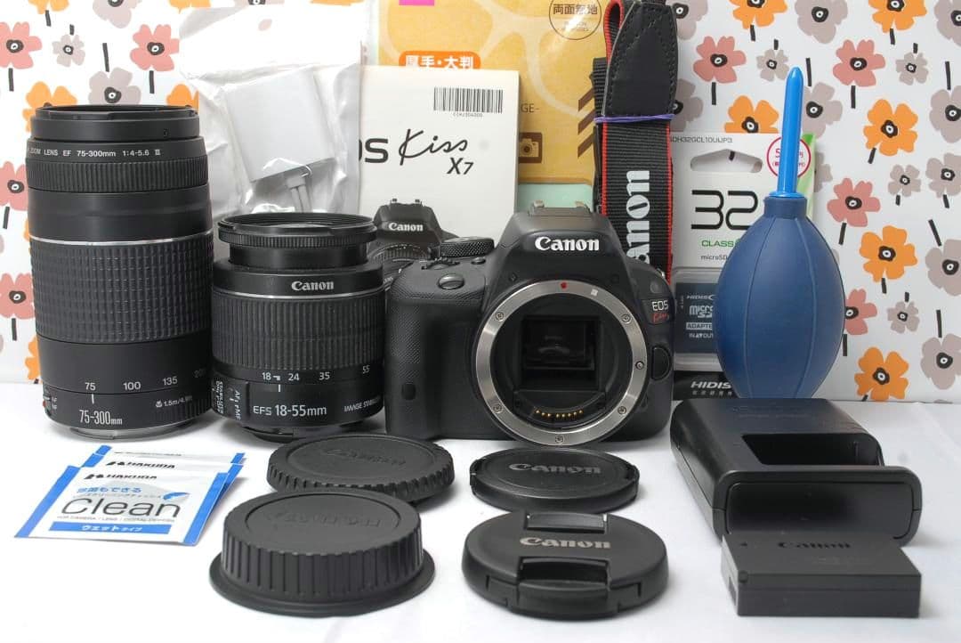 ❤Canon Kiss X7❤スマホ転送OK❤S数少なめ❤超望遠レンズセット❤