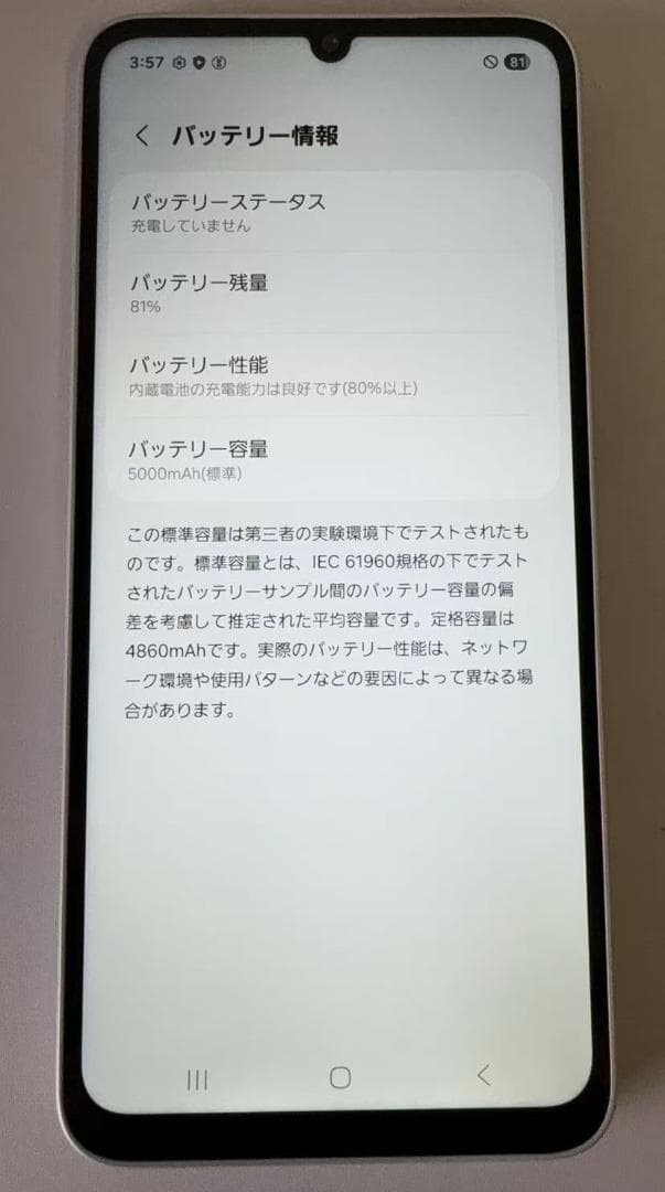 超美品Galaxy A25 5G 64GB　アイシーブルー