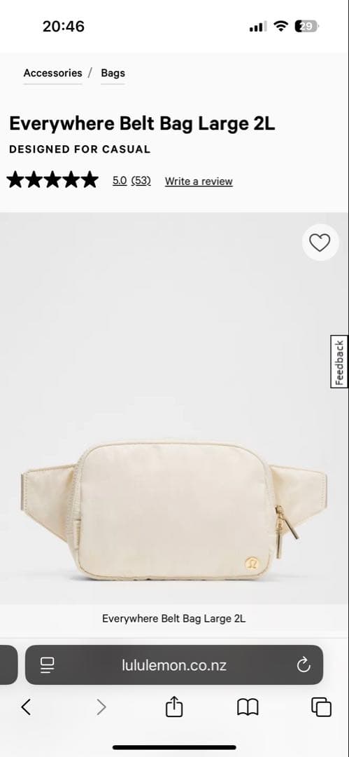 ボディバッグ・ウエストポーチ Lululemon Everywhere Belt Bag Large