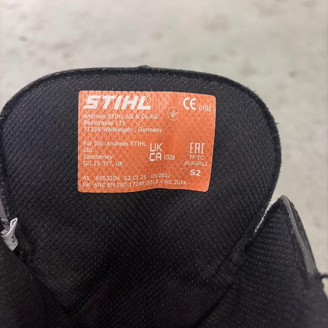 STIHL ファンクション革製チェーンソーブーツ 41