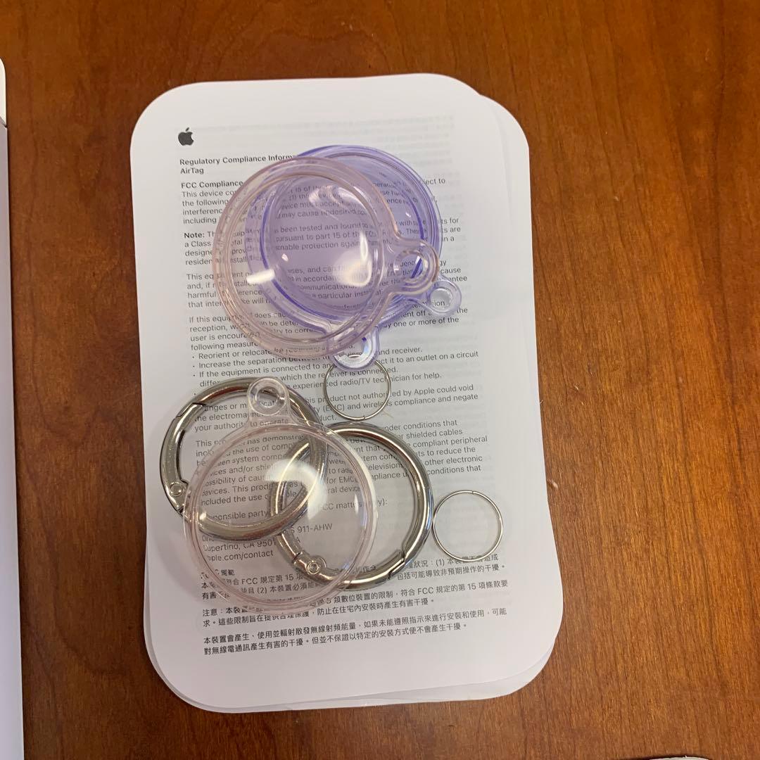 エアタグ　新品未使用 2個セット Apple AirTag ケース付き