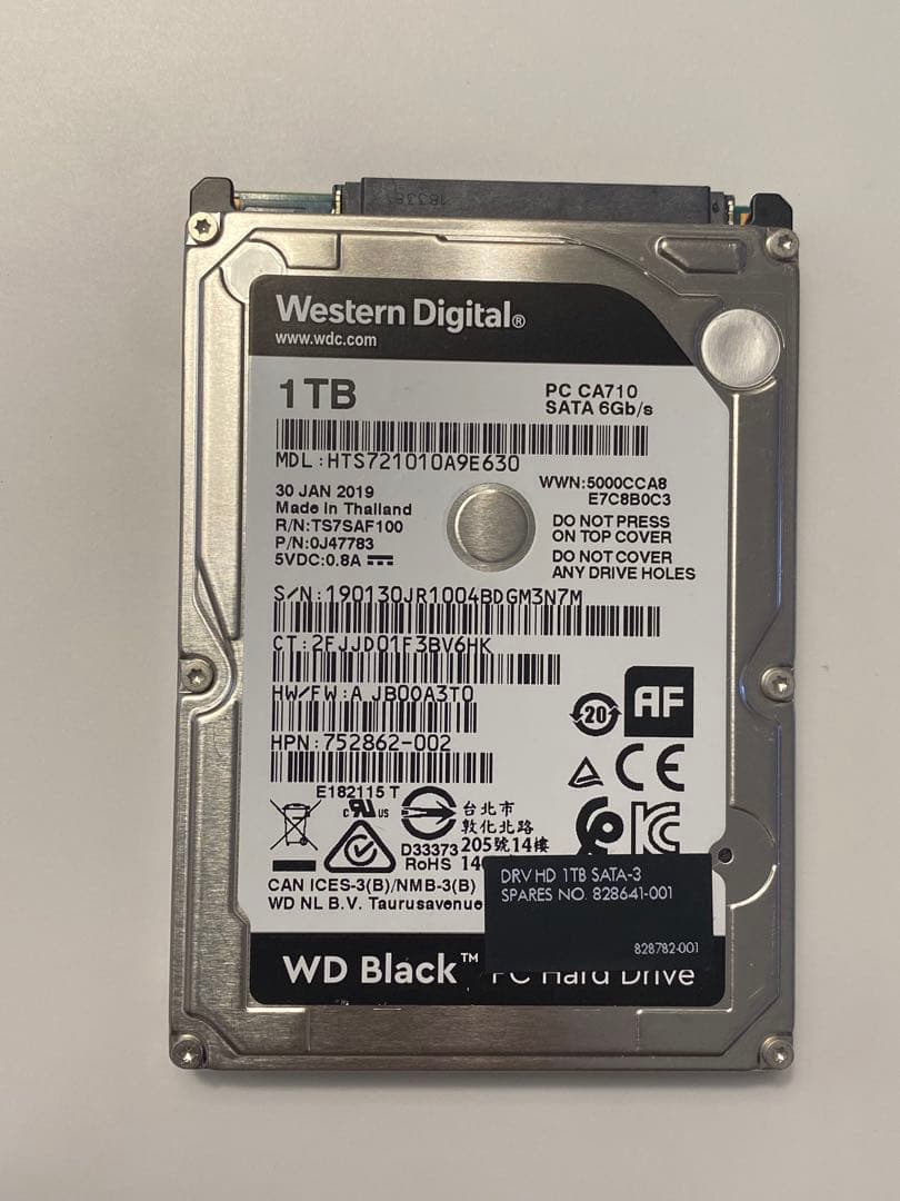 外付けハードディスク・ドライブ WD Black 1TB HDD 6Gb/s mix 12TB (1TBx12)