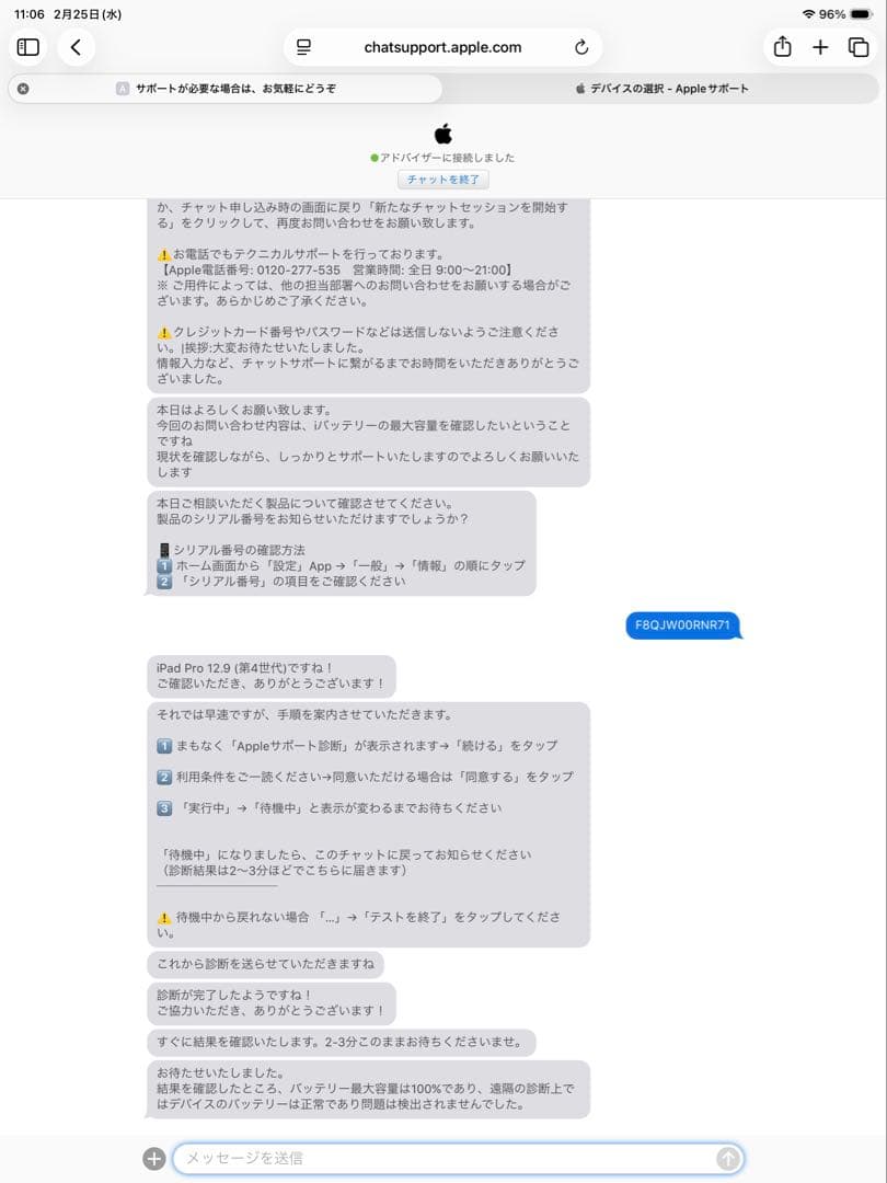 iPad Pro 12.9インチ 第4世代 128GB