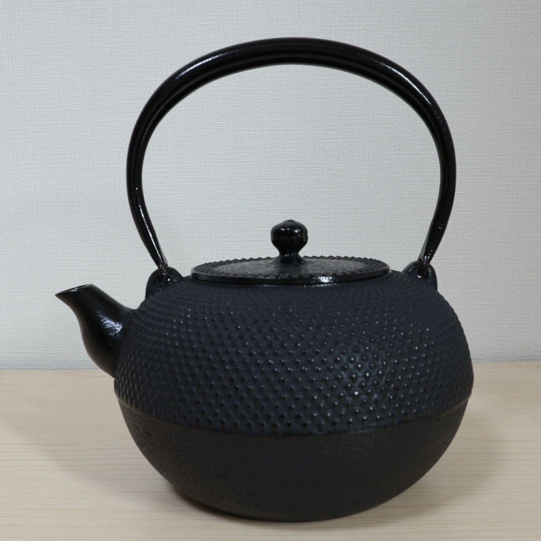 【極美品】南部鉄器 鳳文堂 1.5L 霰 刻印有 完全金気止め ヴィンテージ
