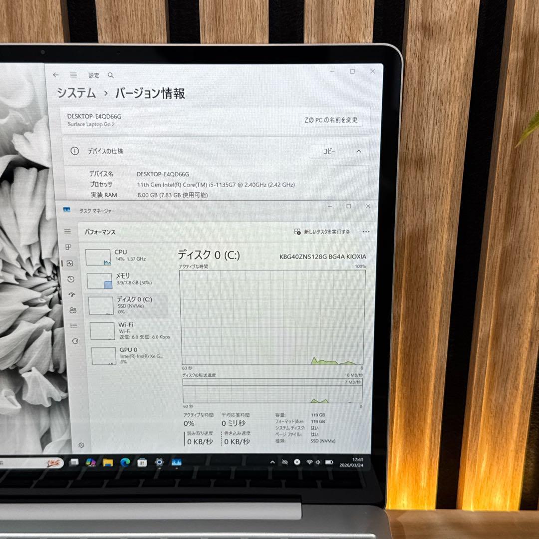 準未使用 新型2022年モデル‼️Surface Laptop Go2☘ノートPC