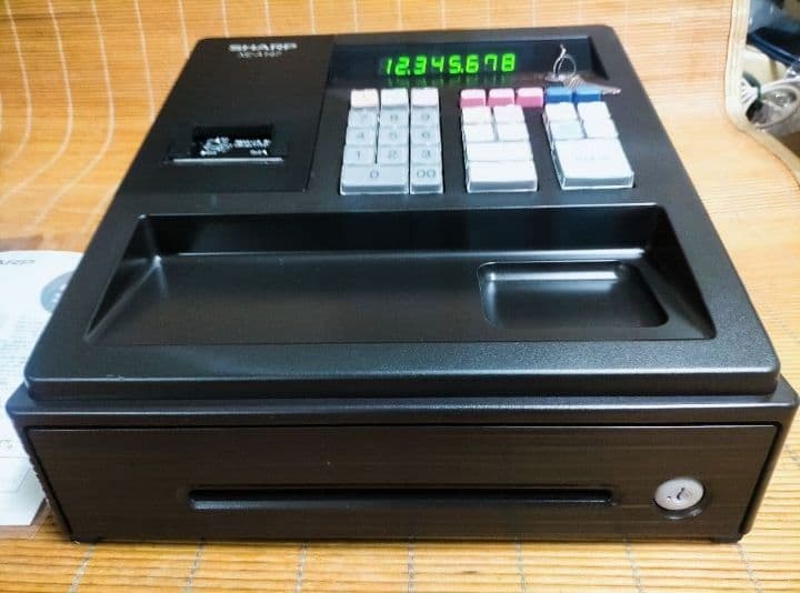 シャープレジスター　XE-A147　PC連携売上管理フル設定無料　989662