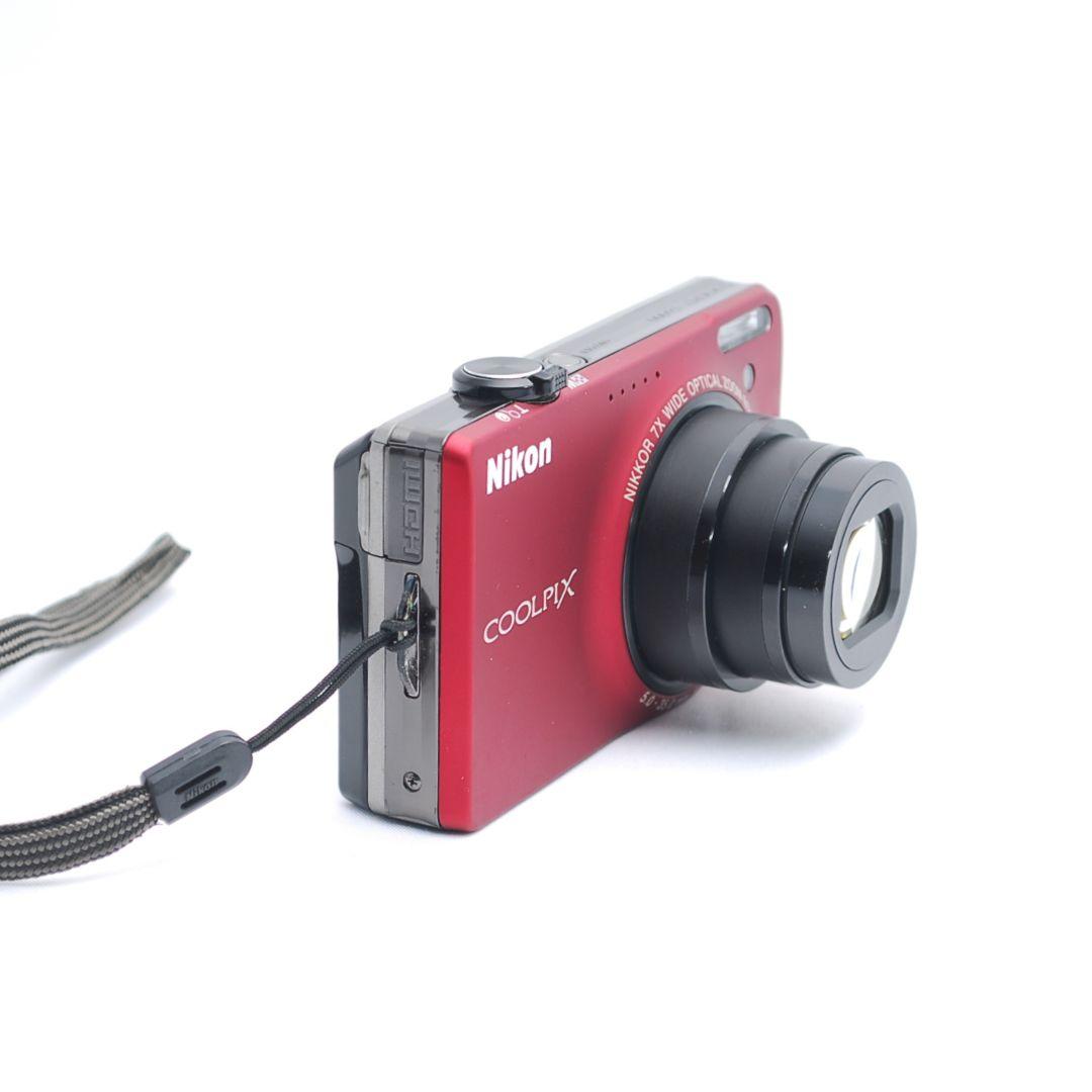 動作良好 実用品 Nikon COOLPIX S6000 レッド 7倍ズーム